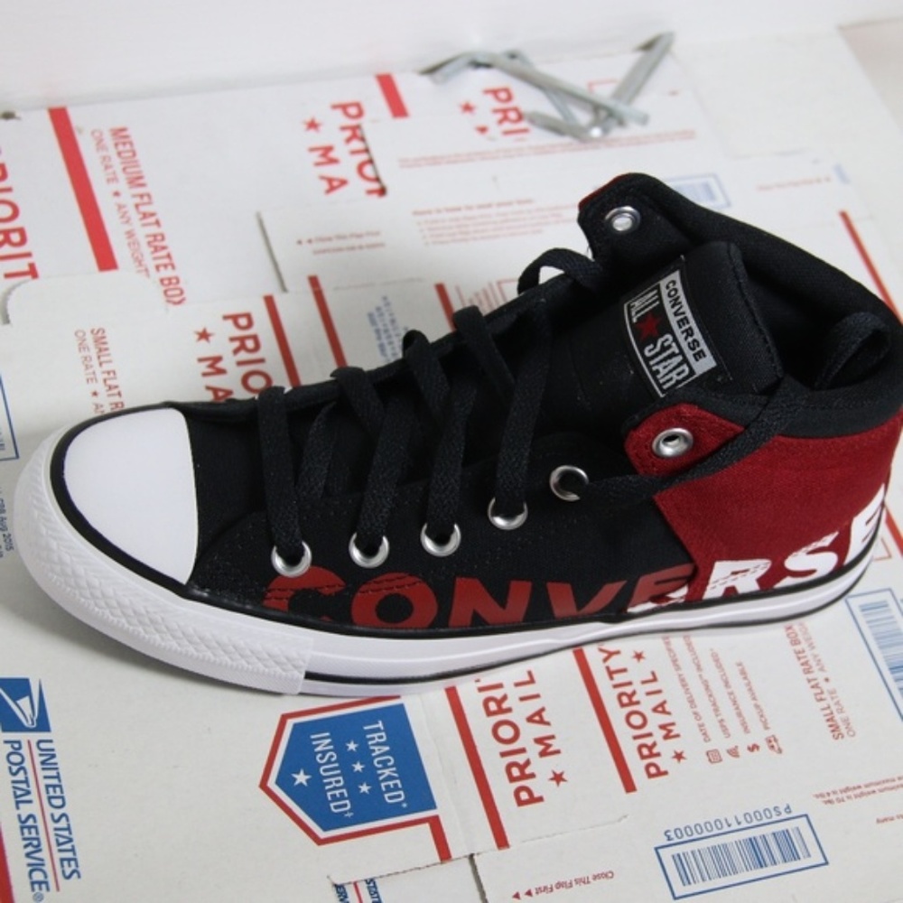 Converse Red / Black Alley Brick High Tops - Picture 5 of 8